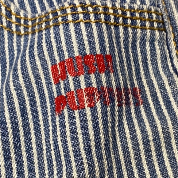 Hush Puppies Blue and White Striped Shorts Casual Summer Wear - Picture 4 of 6